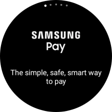 Press and hold the Return key to activate Samsung Pay.