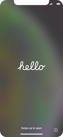 Slide your finger upwards starting from the bottom of the screen.