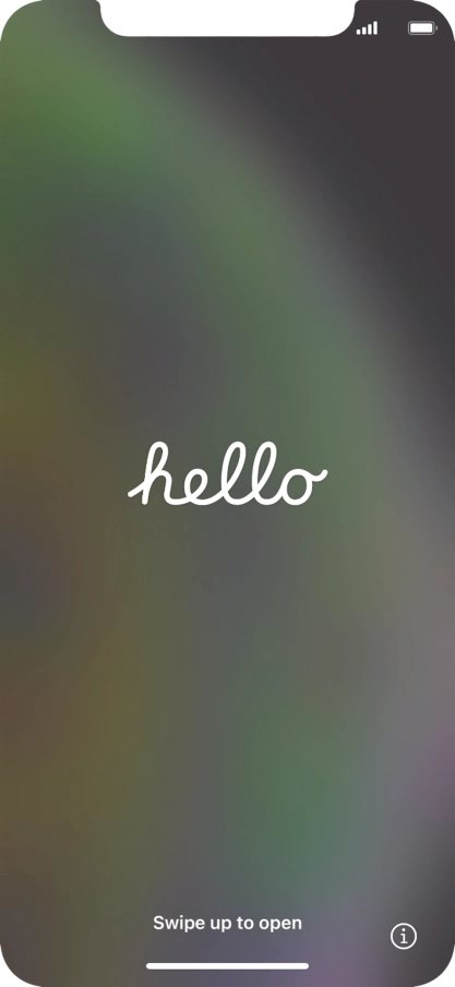 Slide your finger upwards starting from the bottom of the screen.