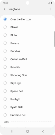 Press the add ring tone icon. Press the add ring tone icon.