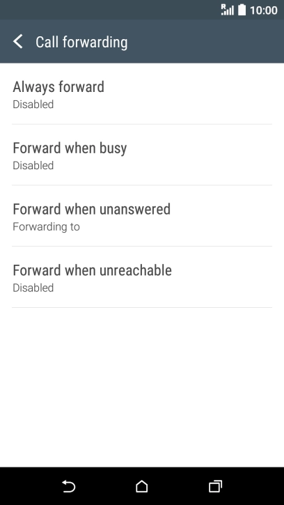 Press the Home key to return to the home screen.