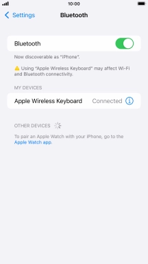 Press the Home key to return to the home screen.