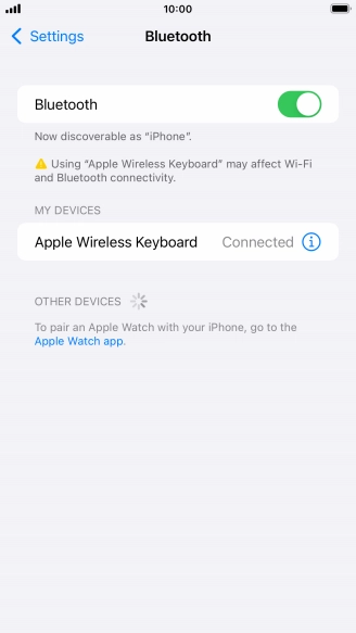 Press the Home key to return to the home screen.