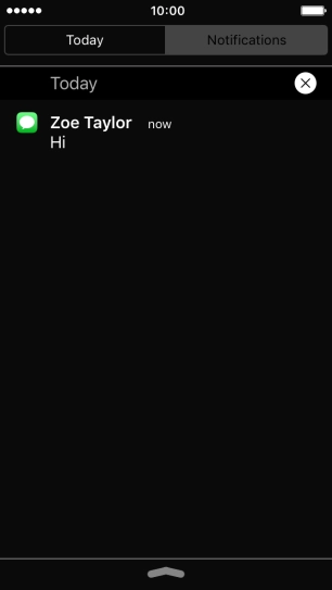 Press the required notification and follow the instructions on the screen to use the selected function.