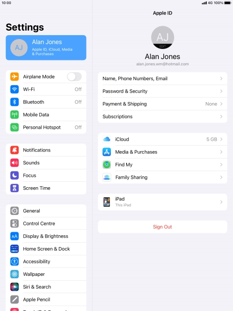 Press the Home key to return to the home screen.