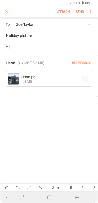 Press SEND when you've finished your email message. Press SEND when you've finished your email message.