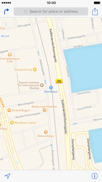 Press Search for place or address.