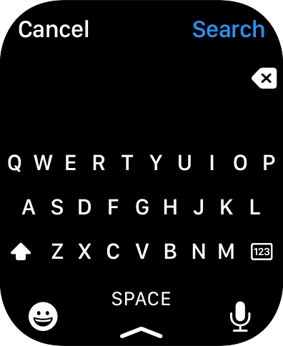 Press the microphone icon to turn on voice input.