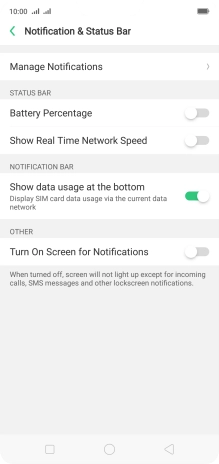 Press Manage Notifications. Press Manage Notifications.