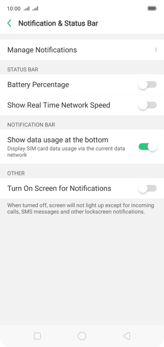 Press Manage Notifications. Press Manage Notifications.
