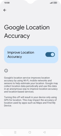 If you press the indicator next to 