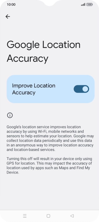 If you press the indicator next to 