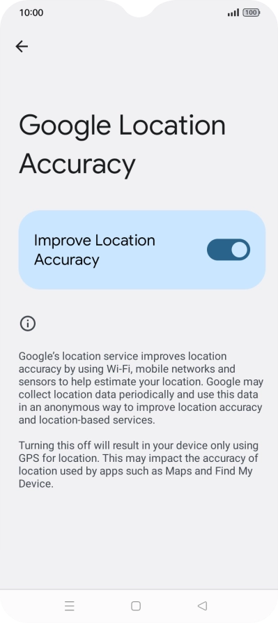 If you press the indicator next to 