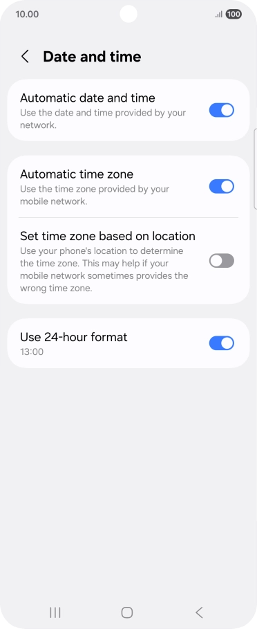 Press the Home key to return to the home screen.