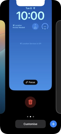 Press the delete icon.