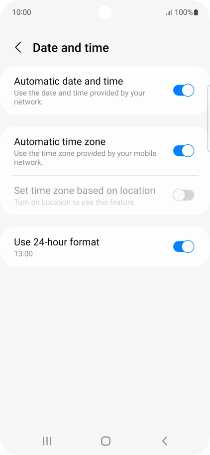Press the Home key to return to the home screen.