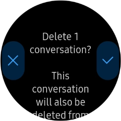 Press the confirm icon. Press the confirm icon.
