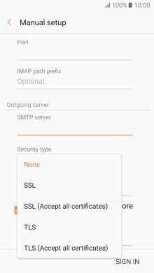 Press None to turn off the function.