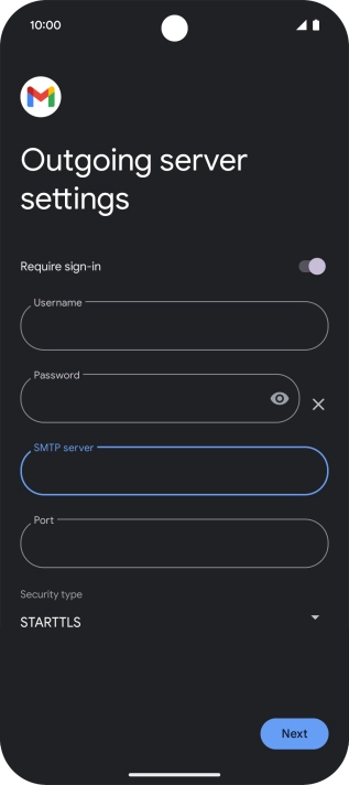 Press the field below 