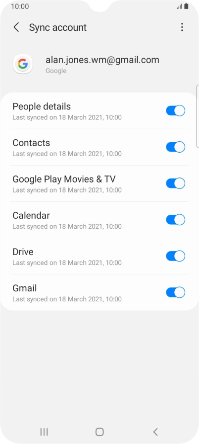 Press the Home key to return to the home screen.