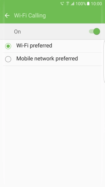 If you turn on the function, press the required setting.