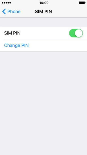 Press the indicator to turn the function on or off.