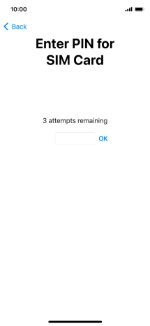 If your SIM is locked, key in your PIN and press OK.