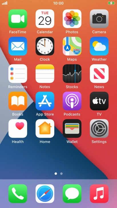 When the battery charging icon is displayed, the battery is charging.