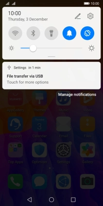Press Touch for more options.