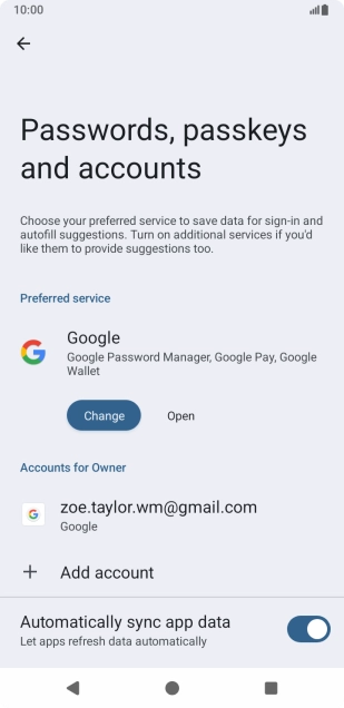 Press the Home key to return to the home screen.