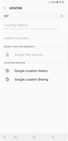 Press the indicator to turn the function on or off.