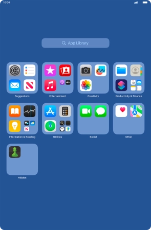 Press and hold the required app.