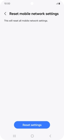 Press Reset settings.