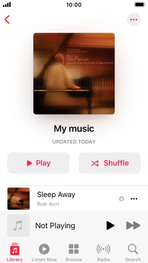 Go to the required category or playlist and press the required audio file. Go to the required category or playlist and press the required audio file.