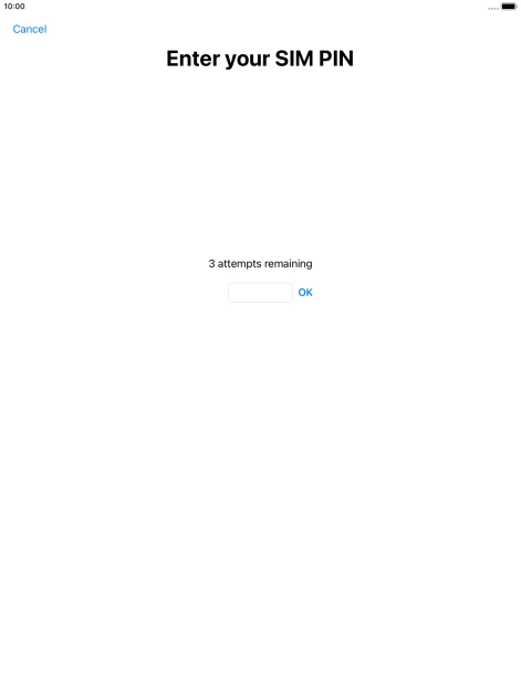 If your SIM is locked, key in your PIN and press OK. If your SIM is locked, key in your PIN and press OK.