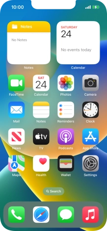 When the battery charging icon is displayed, the battery is charging.