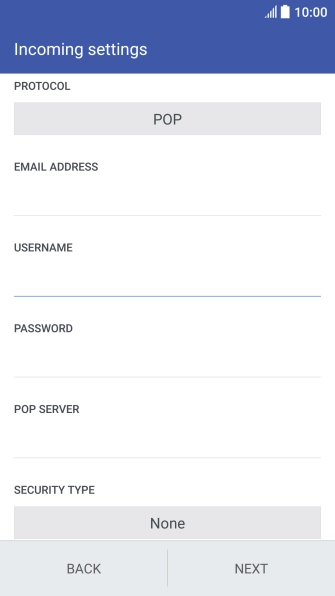 Press the field below 