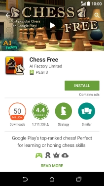 Press INSTALL and follow the instructions on the screen to install the app.