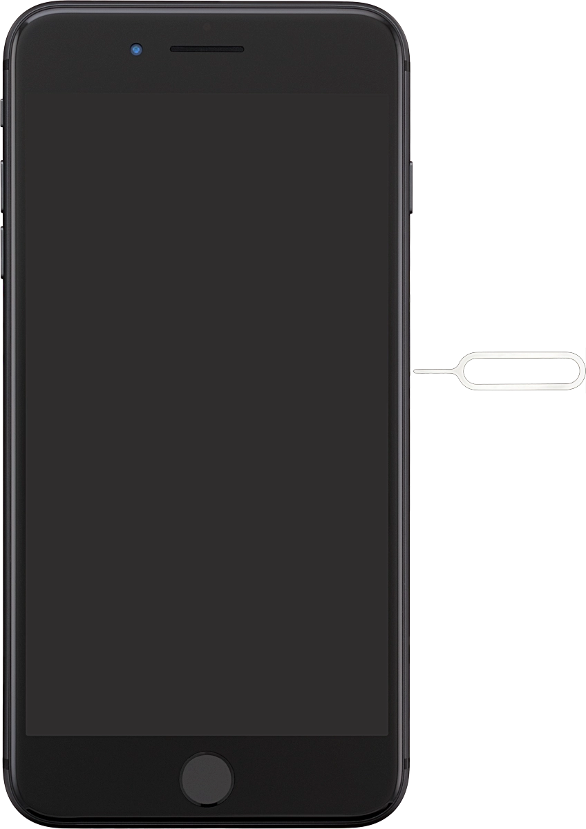 Find the opener for the SIM holder.