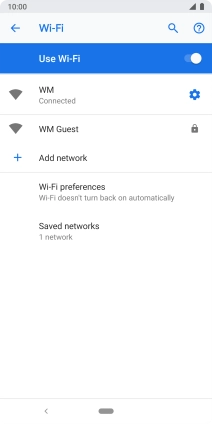 Press the Home key to return to the home screen.