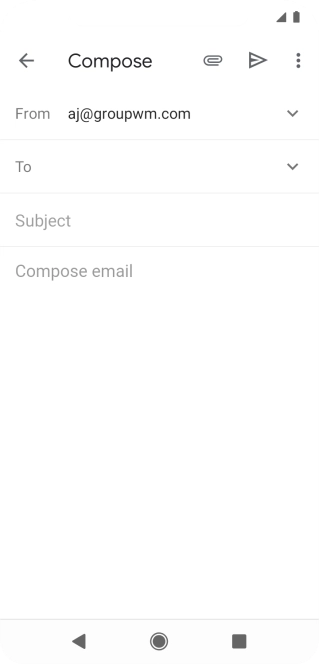 Press To and key in the first letters of the recipient's name.
