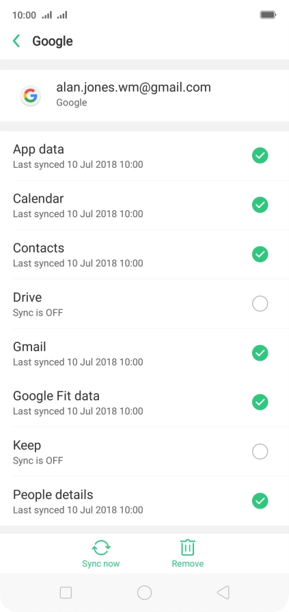 Press the Home key to return to the home screen.