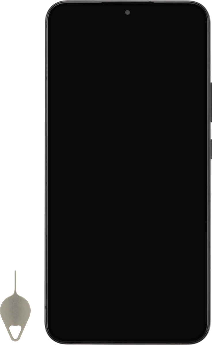 Find the opener for the SIM holder.