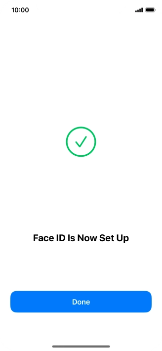 Press Done. If you haven't previously selected a phone lock code, key in a code of your own choice twice.