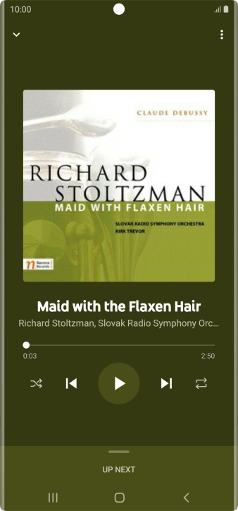 Press arrow right to go to the next audio file.