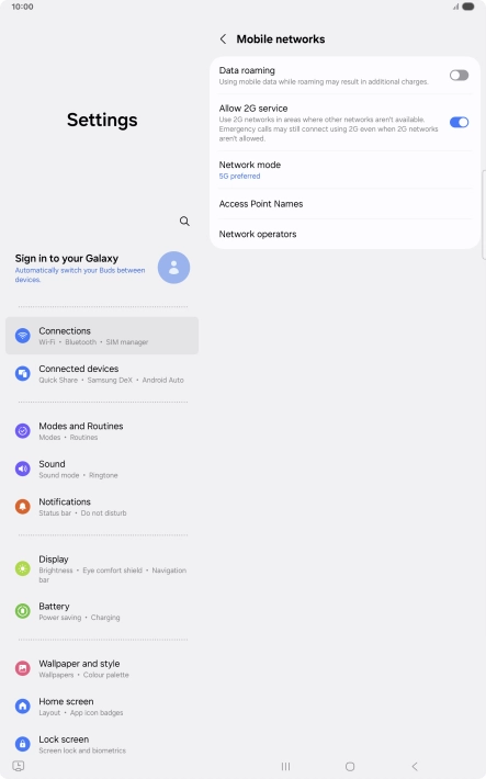Press Access Point Names.