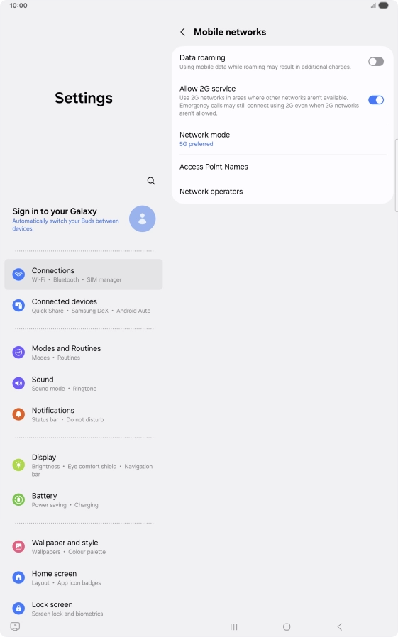 Press Access Point Names.