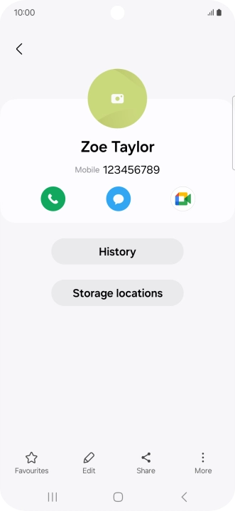 Press the Home key to return to the home screen.