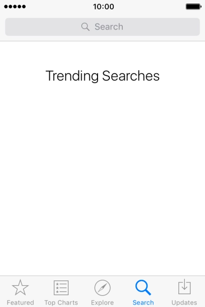 Press Search and key in the name or subject of the required app.