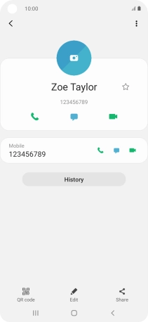 Press the Home key to return to the home screen.